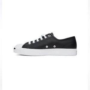 Converse Black Leather Jack Purcell OX Sneakers